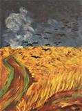 Studie casti obrazu Pole s havrany V.van Gogh 30_40 krida .jpg